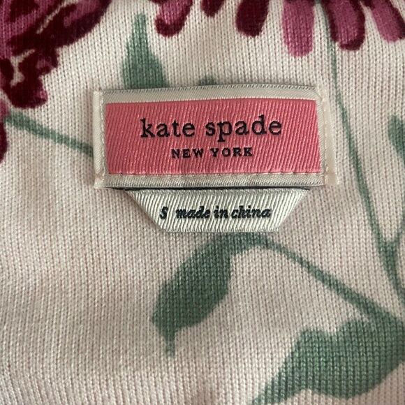 Kate Spade New York Two Piece Floral Blooming Mums Brushed Pajamas - Picture 4 of 9